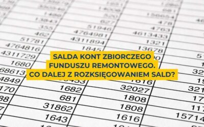 Salda kont zbiorczego funduszu remontowego. Co dalej?